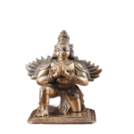 Brass Garuda Statue | 5" x 4.5" x 3.5" (12.7 x 11.4 x 8.9 cm) | 1.050 kg Divine Vehicle Art | Protection Sacred Murti | Premium Collection